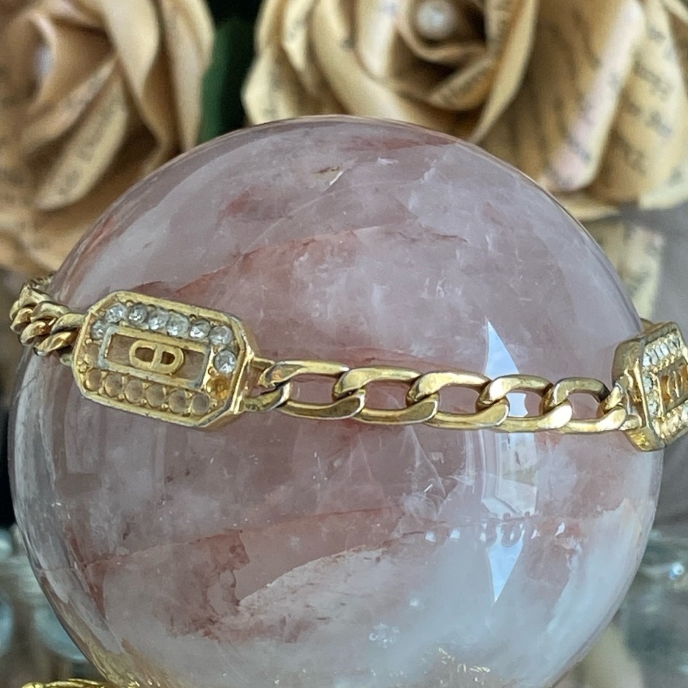Christian Dior bracelet vintage missing rhinestones - Picture 4 of 12
